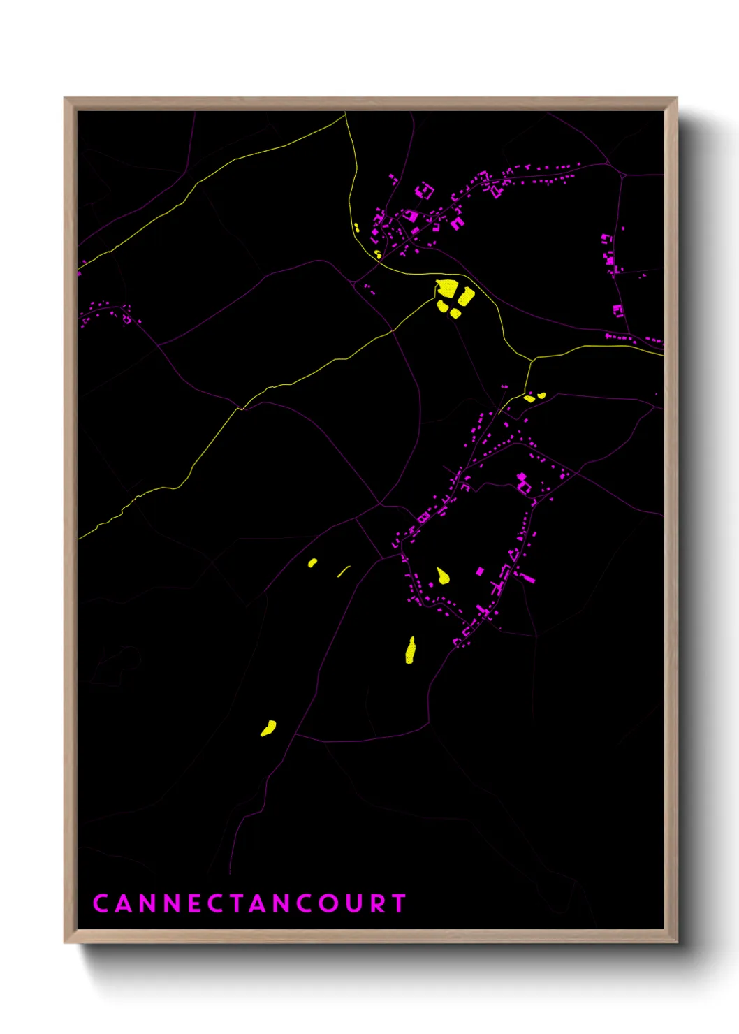 Une affiche de carte sur Cannectancourt