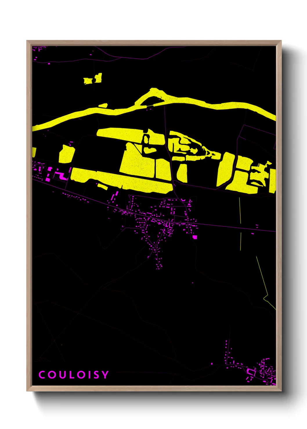 Une affiche de carte sur Couloisy