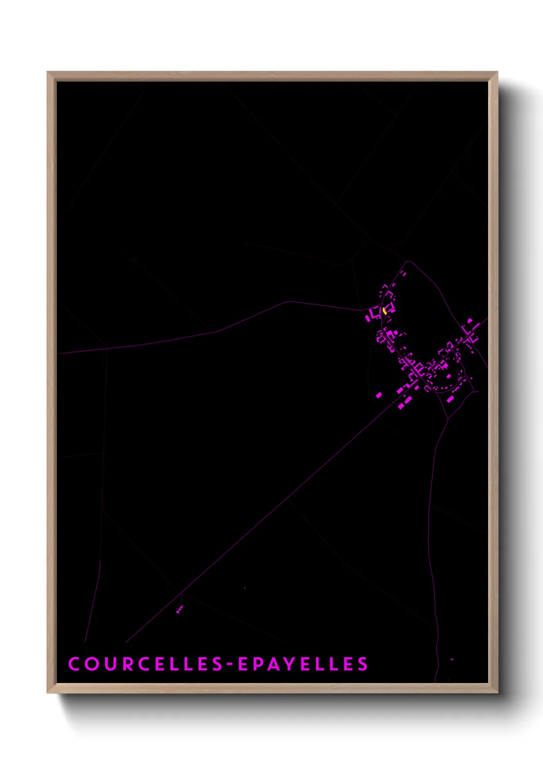 Un poster carteCourcelles-Epayelles