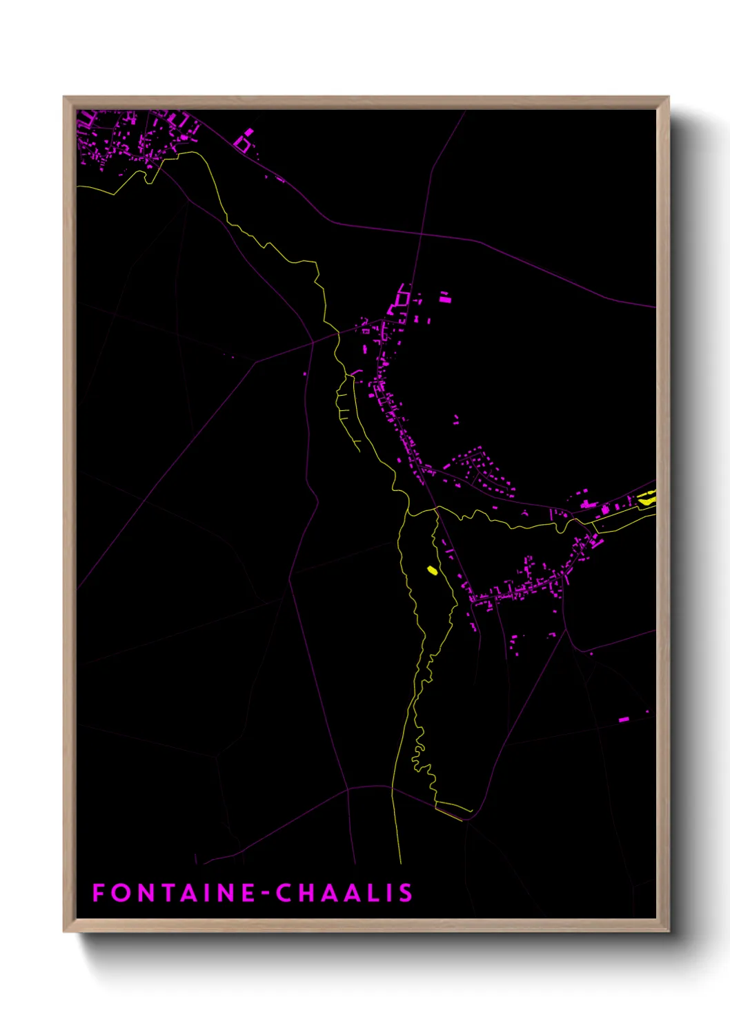 Un poster carteFontaine-Chaalis