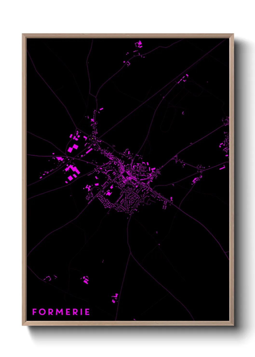 Une affiche de carte sur Formerie