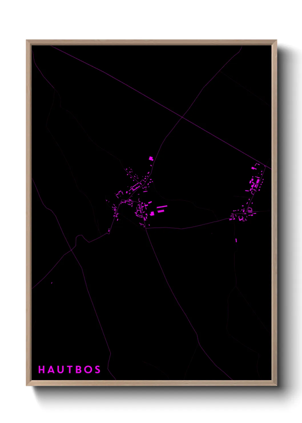 Une affiche de carte sur Hautbos