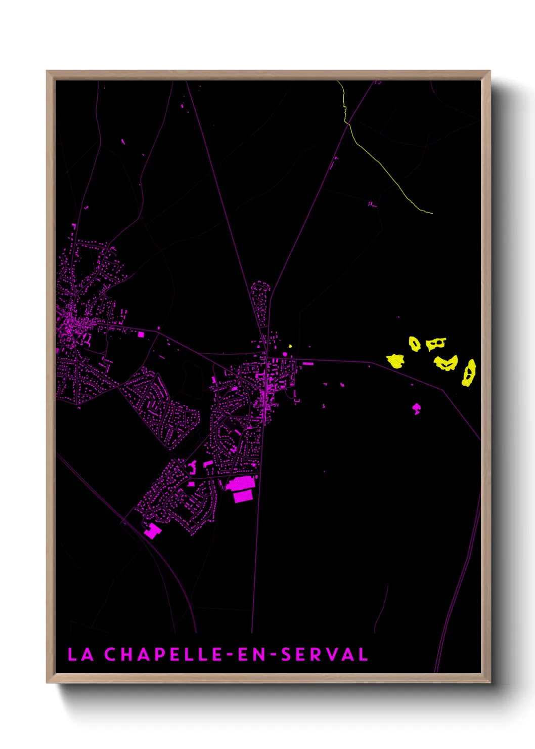 Un poster carteLa Chapelle-en-Serval