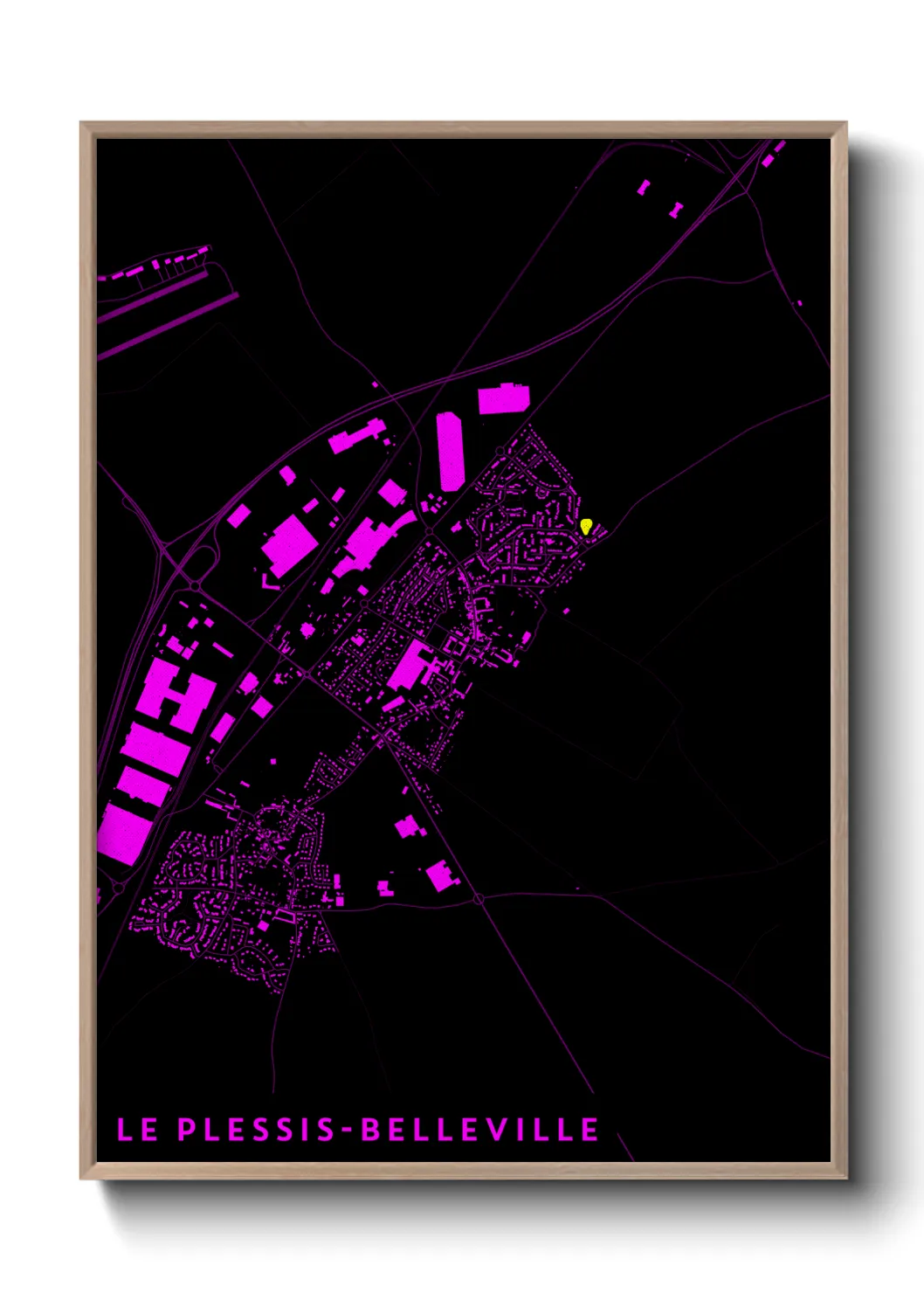 Une affiche de carte sur Le Plessis-Belleville