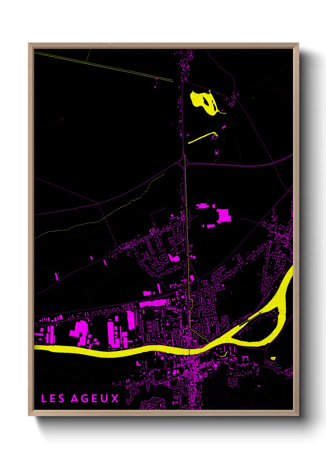 Une affiche de carte sur Les Ageux