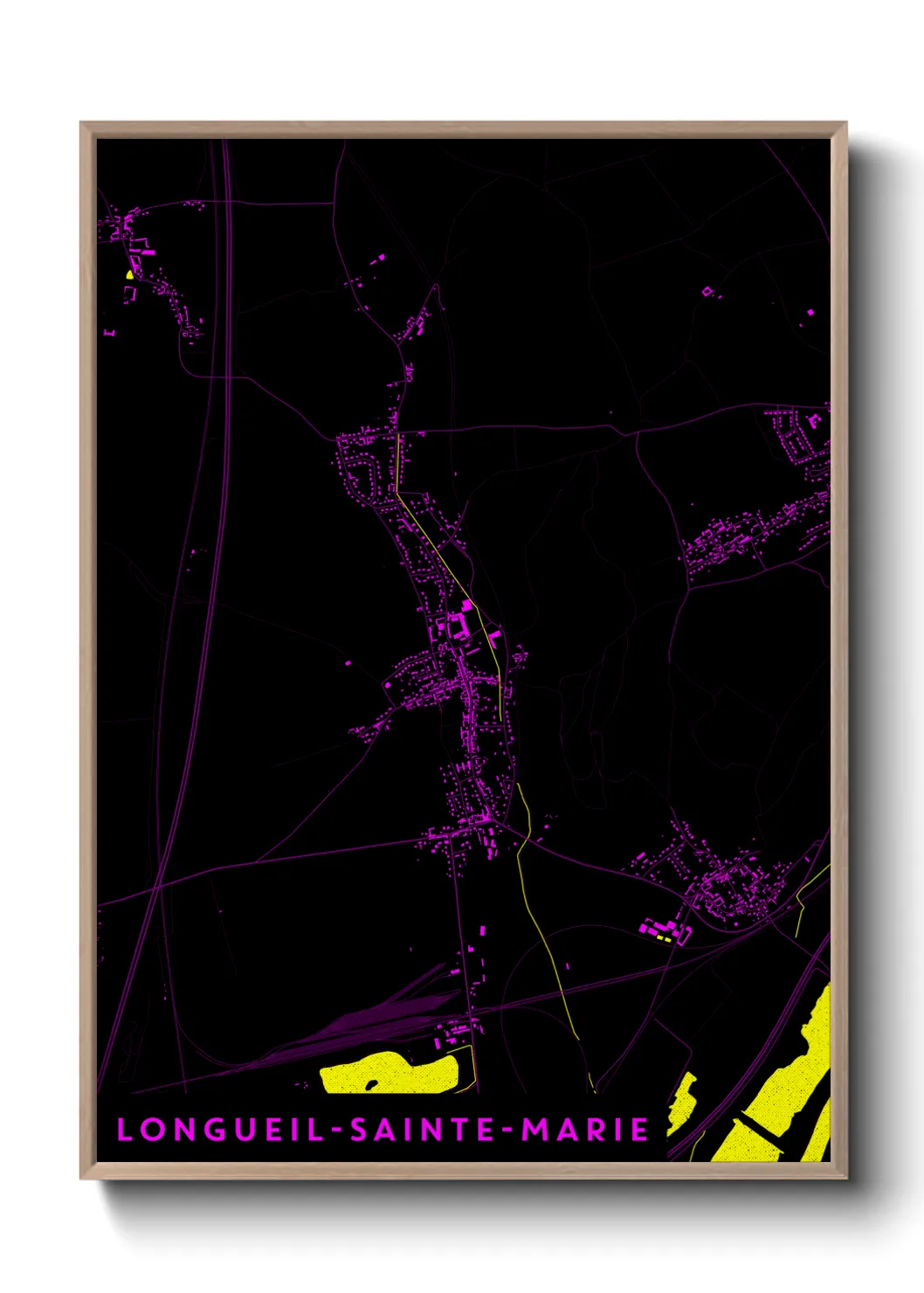 Un poster carteLongueil-Sainte-Marie