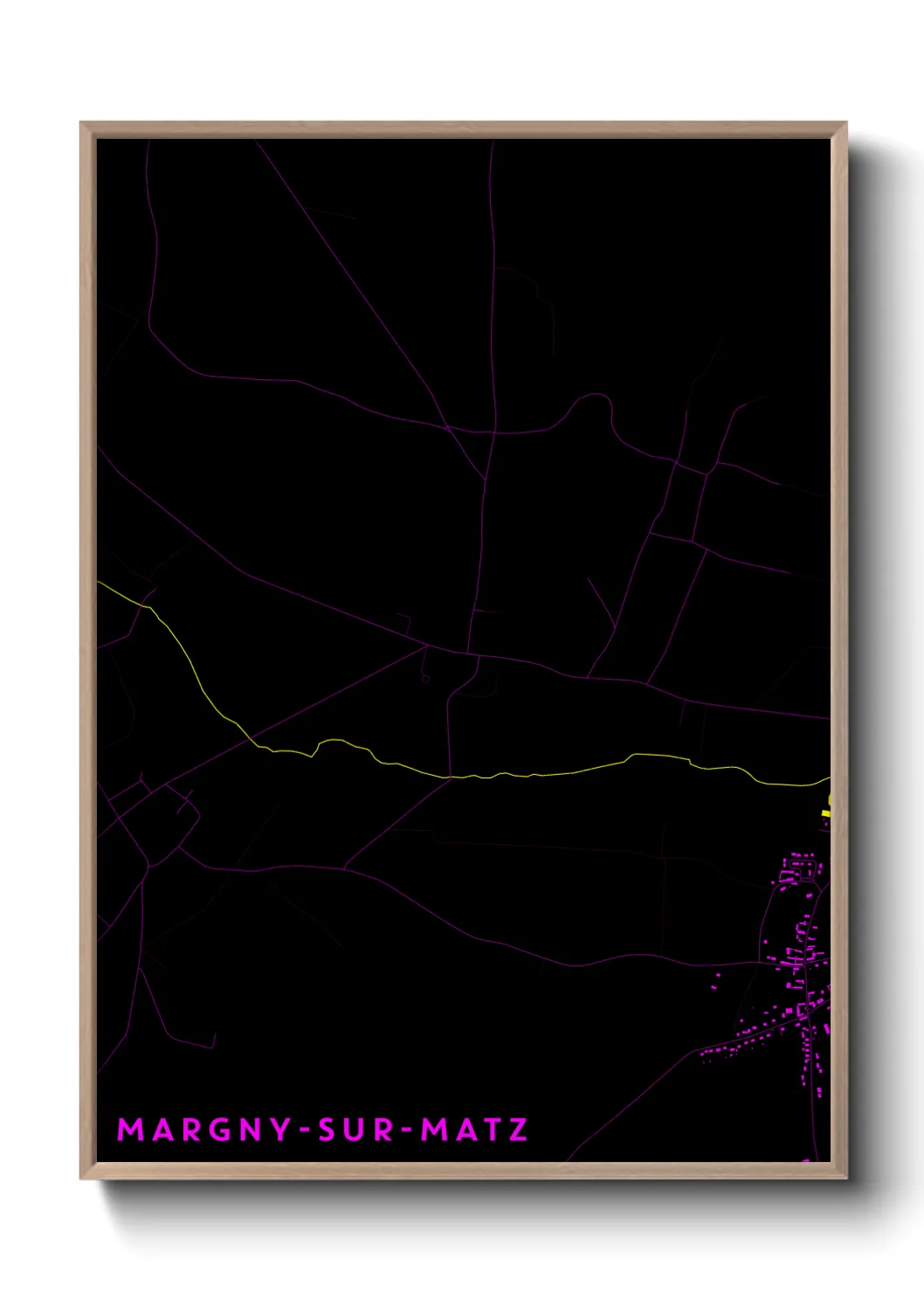 Un poster carteMargny-sur-Matz