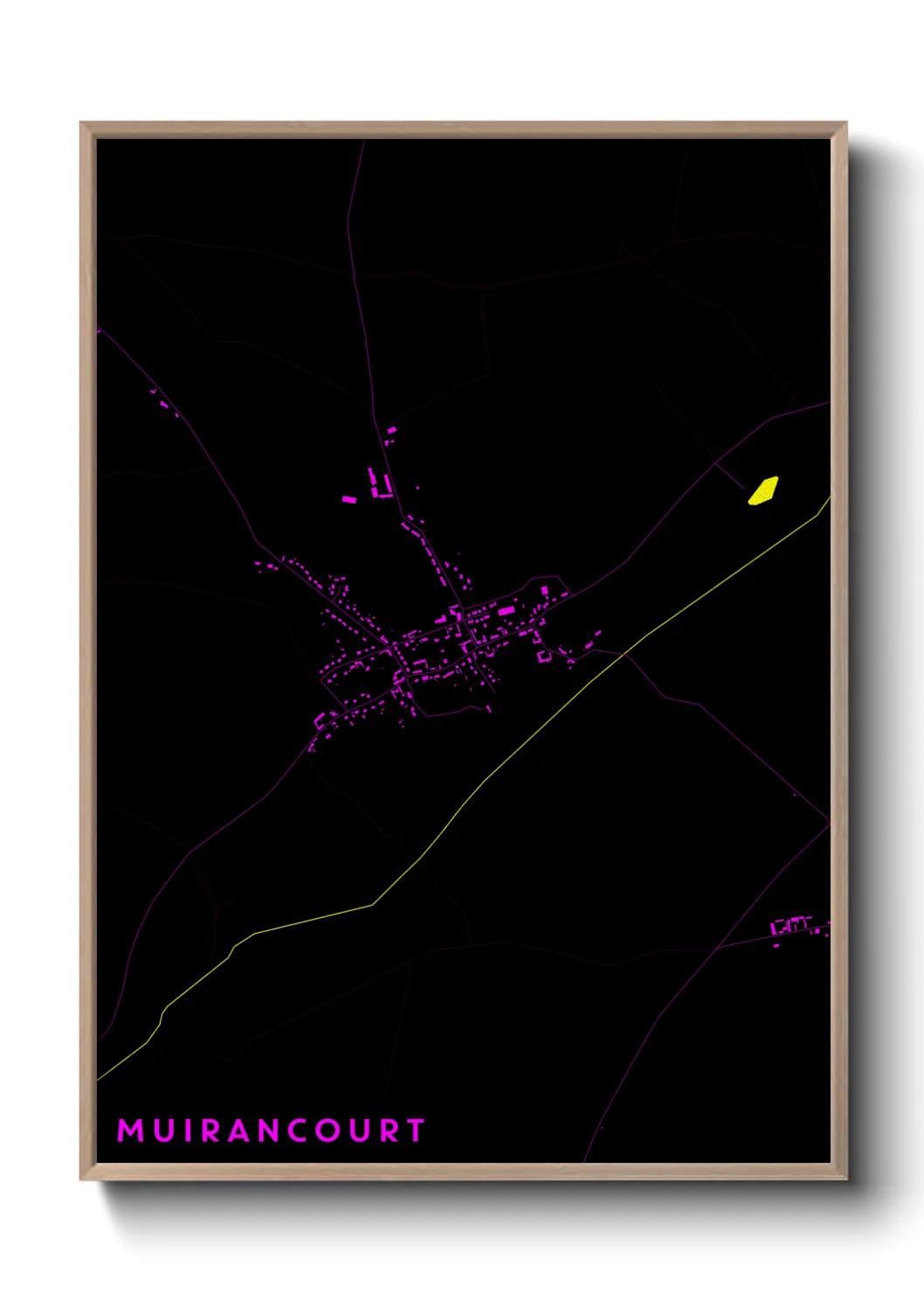 Une affiche de carte sur Muirancourt