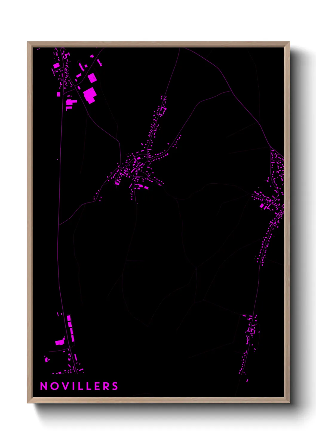 Une affiche de carte sur Novillers