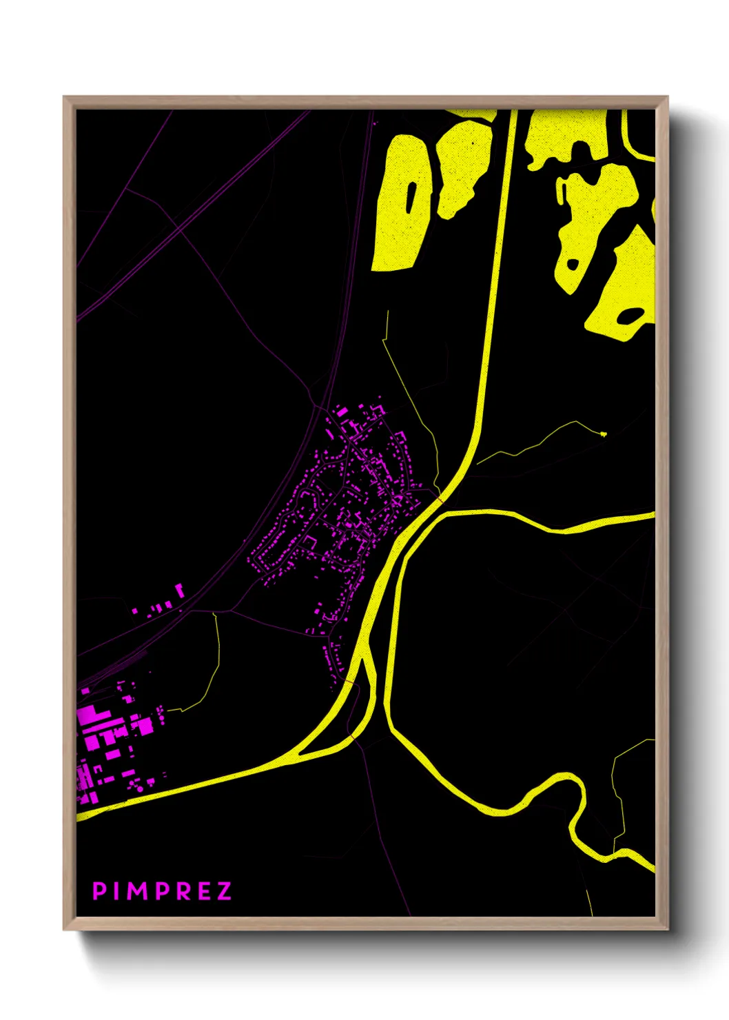 Une affiche de carte sur Pimprez