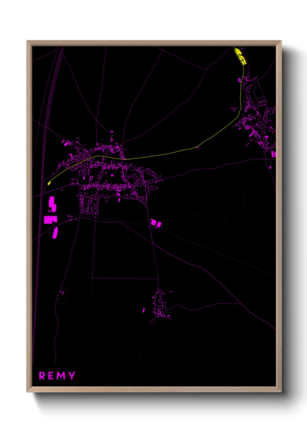 Une affiche de carte sur Remy