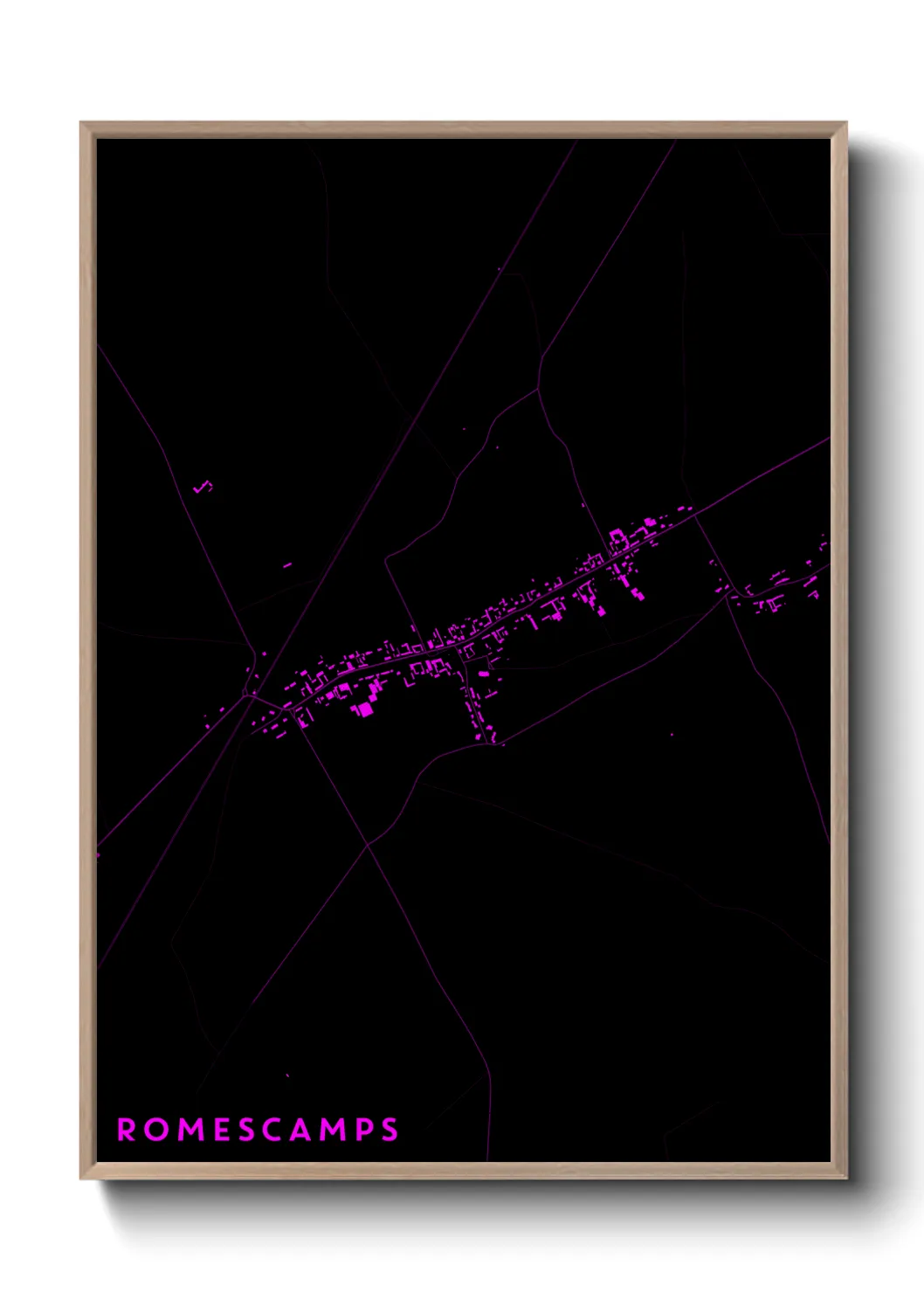Une affiche de carte sur Romescamps