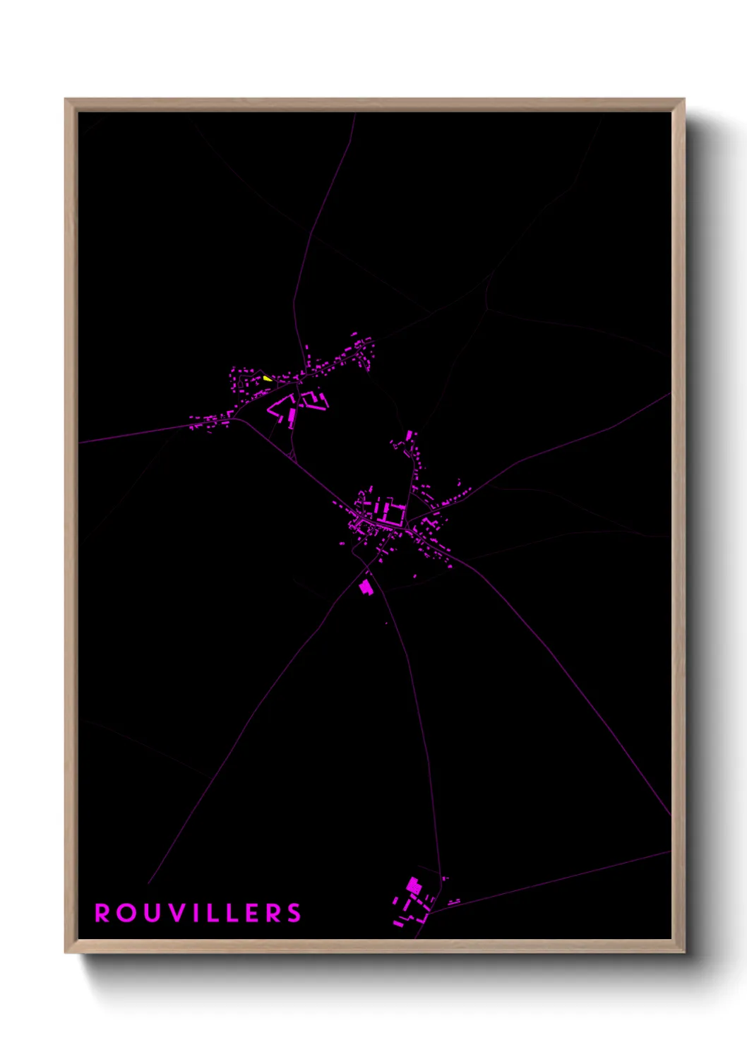 Une affiche de carte sur Rouvillers