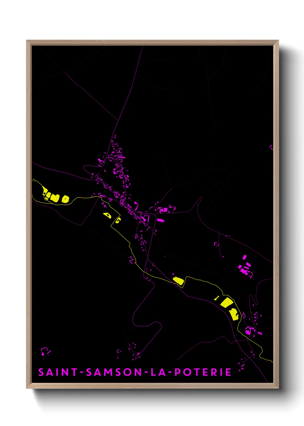 Un poster carteSaint-Samson-la-Poterie