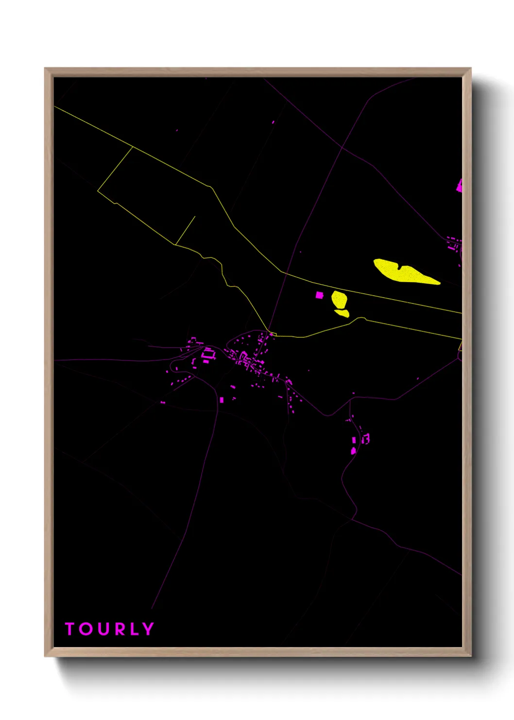 Une affiche de carte sur Tourly