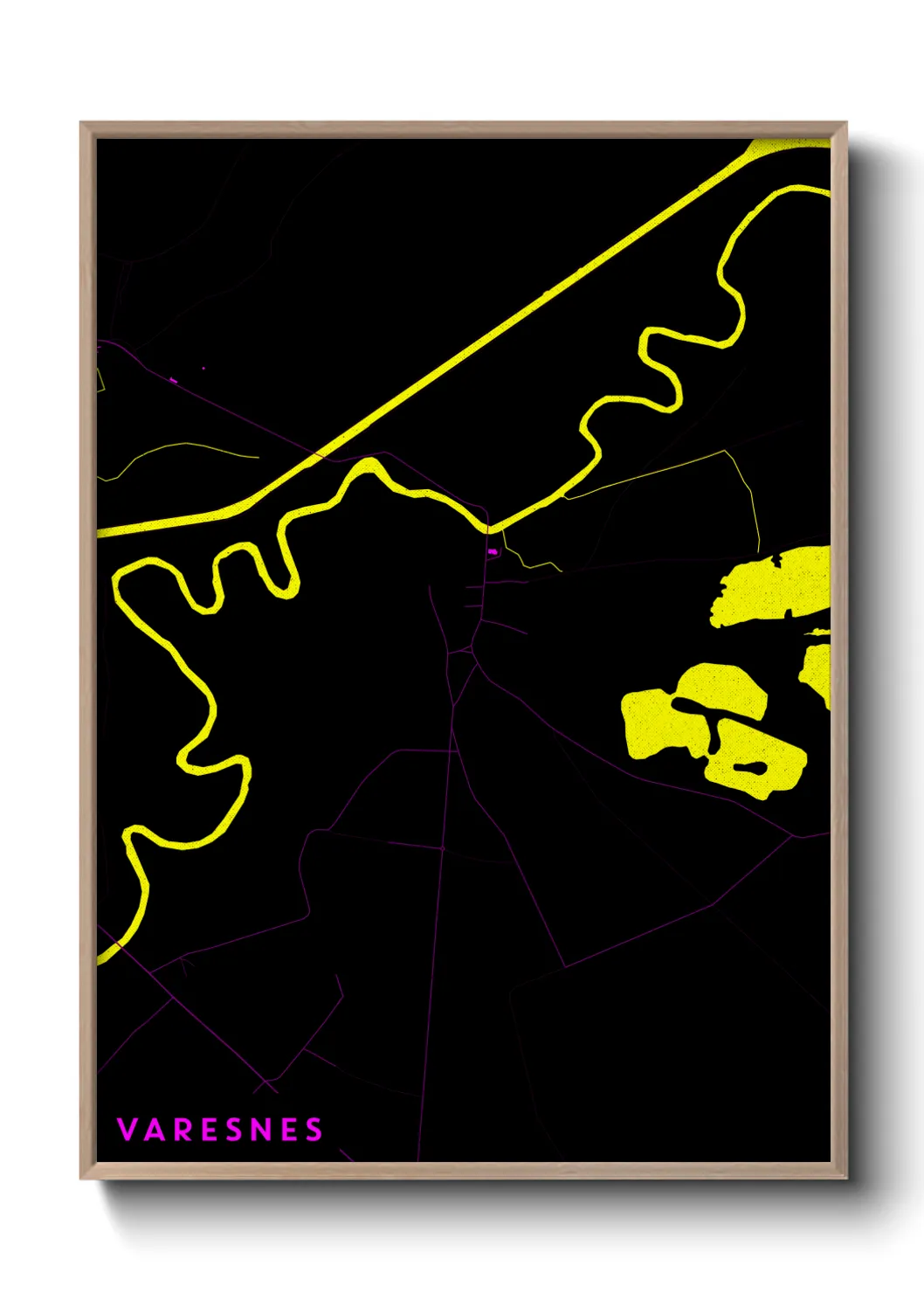 Une affiche de carte sur Varesnes