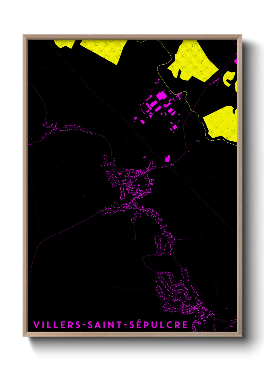 Une affiche de carte sur Villers-Saint-Sépulcre
