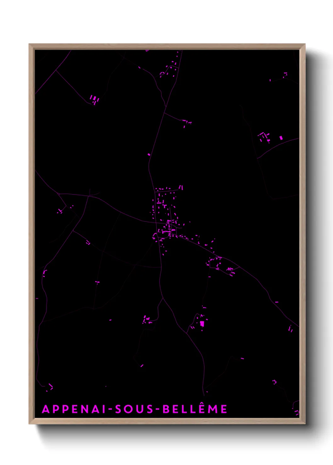 Une affiche de carte sur Appenai-sous-Bellême