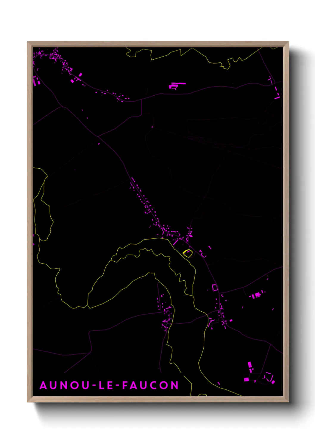 Un poster carteAunou-le-Faucon