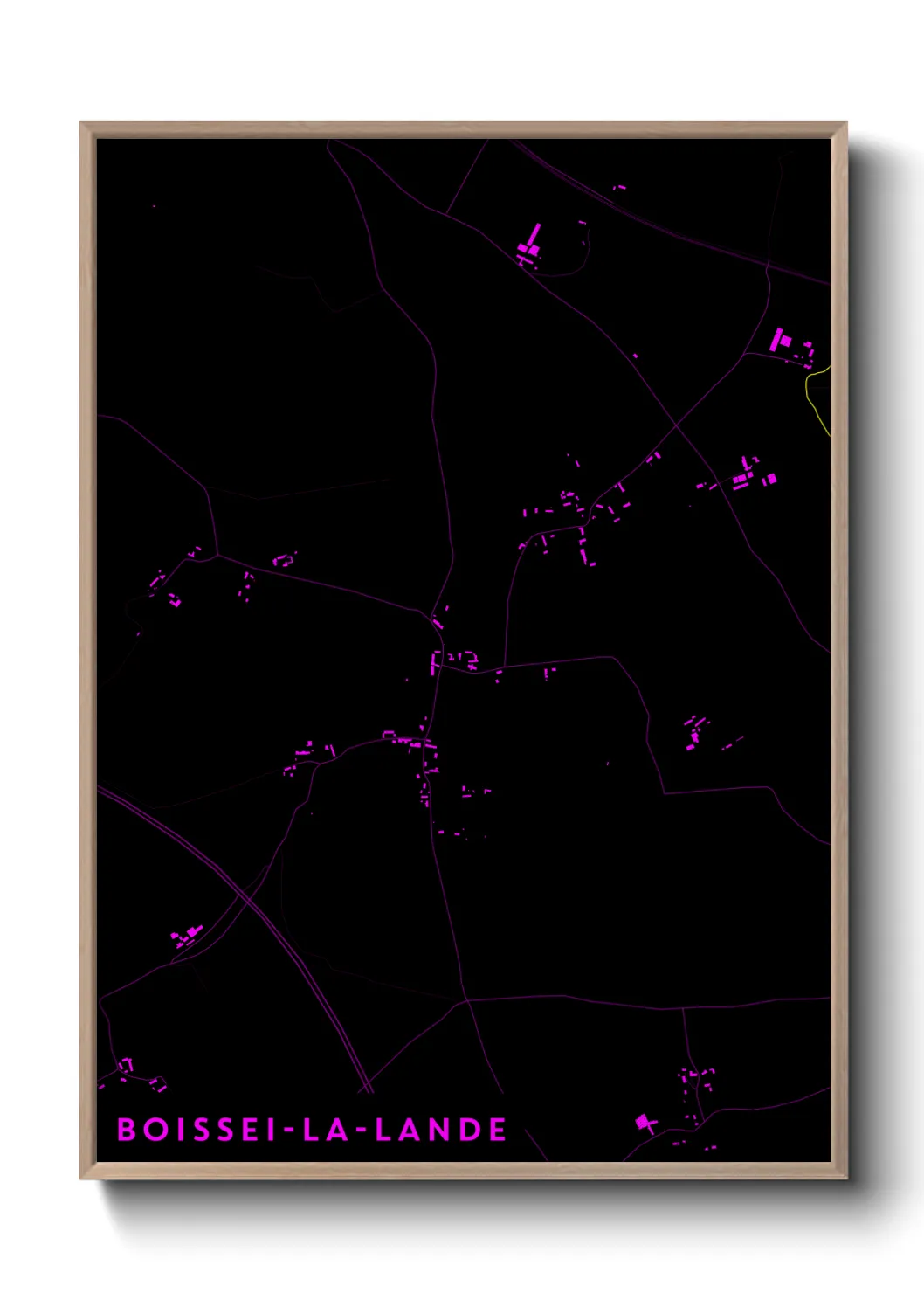 Une affiche de carte sur Boissei-la-Lande