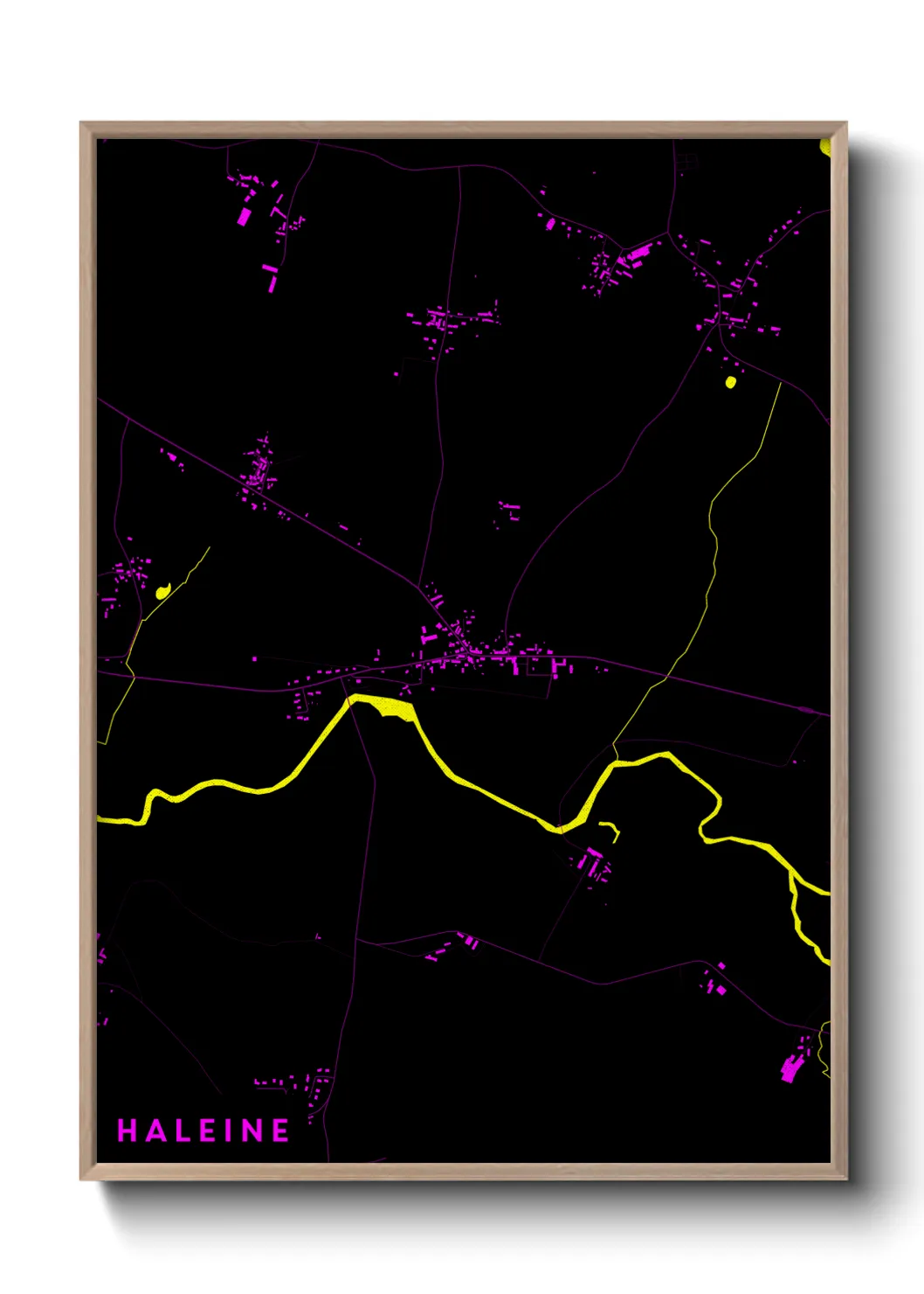 Une affiche de carte sur Haleine