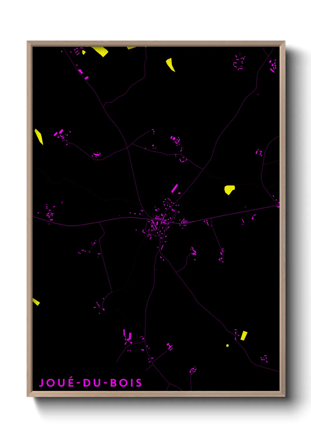 Un poster carteJoué-du-Bois