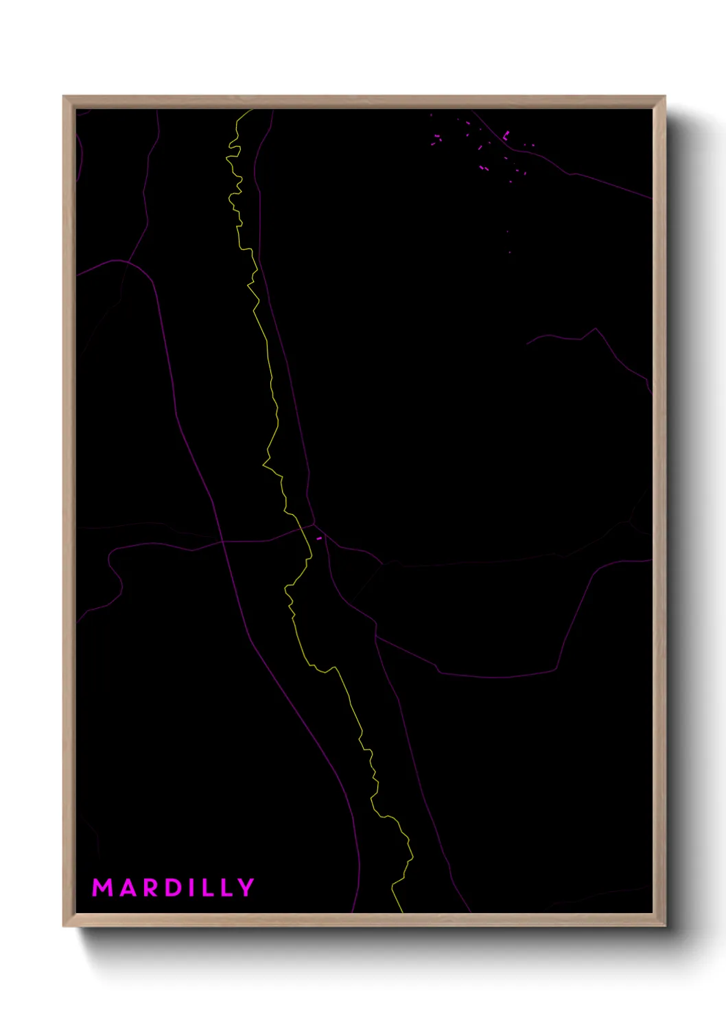 Une affiche de carte sur Mardilly