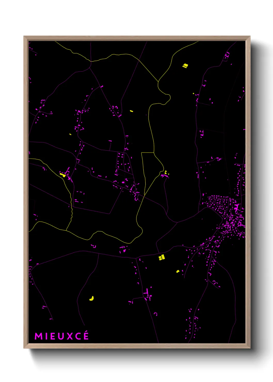 Une affiche de carte sur Mieuxcé