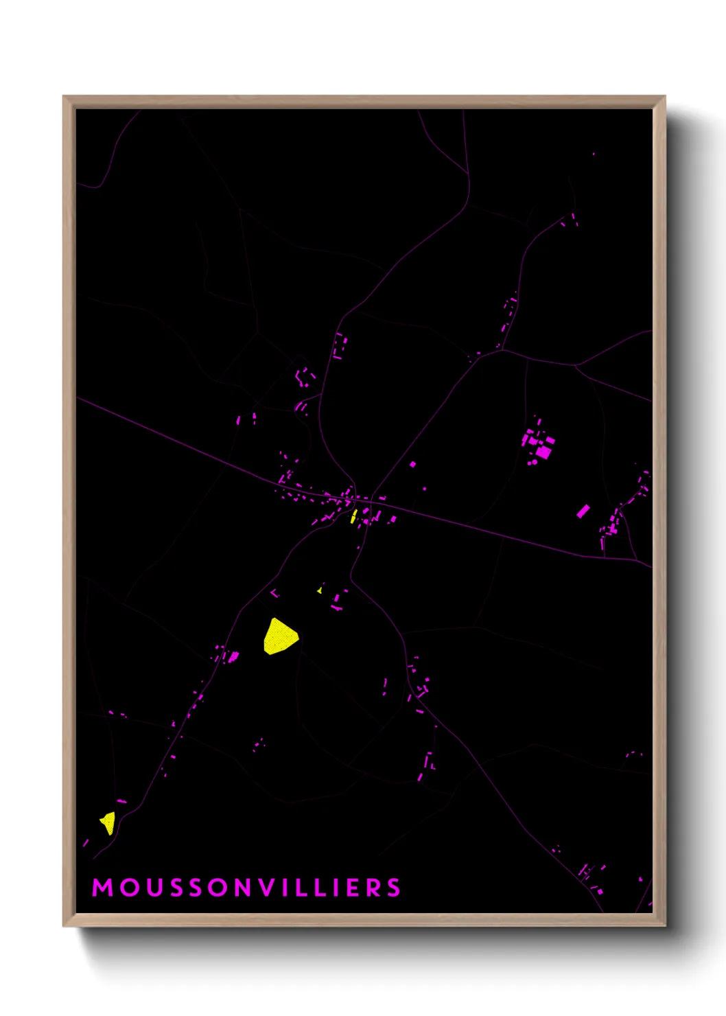 Une affiche de carte sur Moussonvilliers