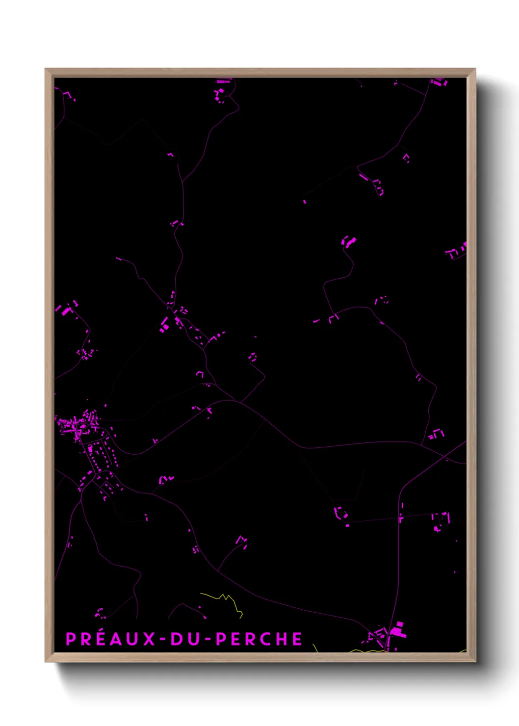 Un poster cartePréaux-du-Perche