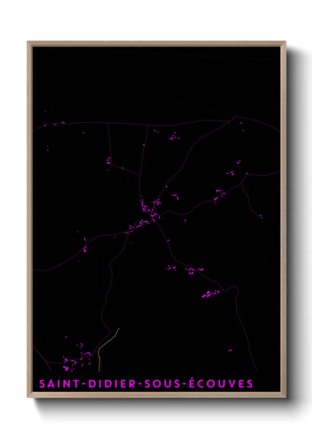 Une affiche de carte sur Saint-Didier-sous-Écouves