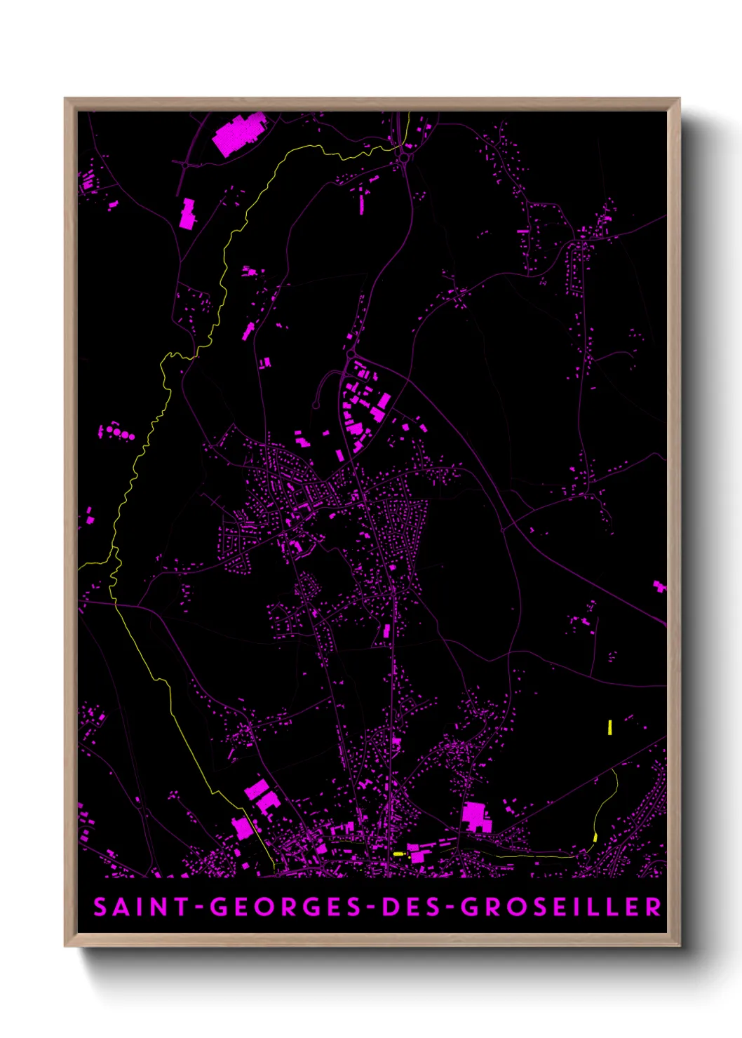 Un poster carteSaint-Georges-des-Groseillers