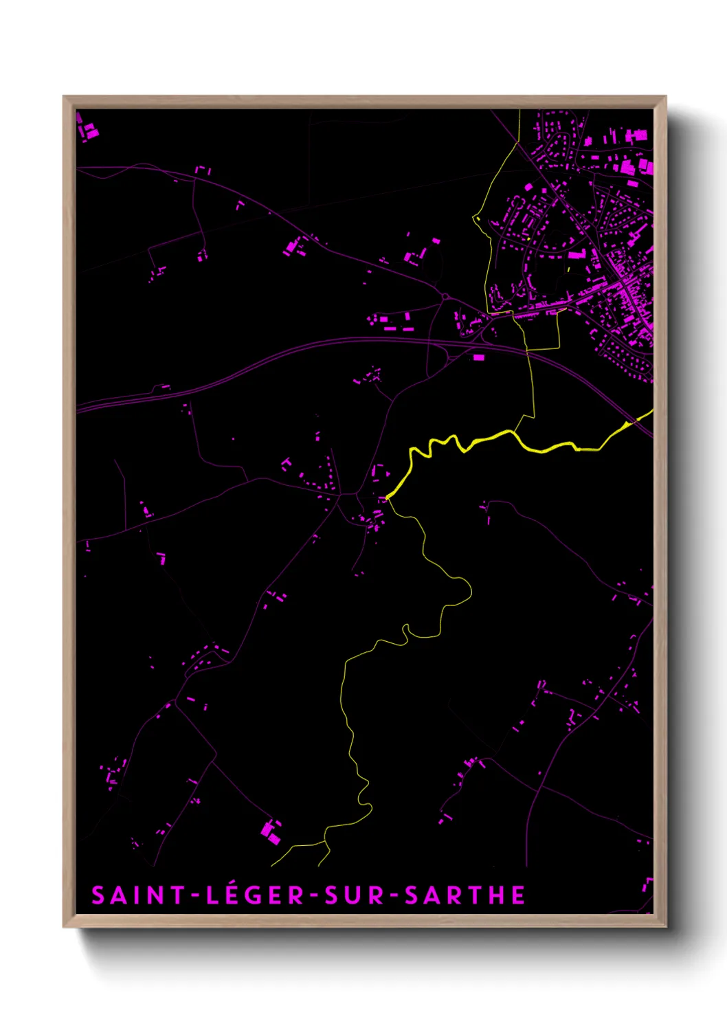 Un poster carteSaint-Léger-sur-Sarthe