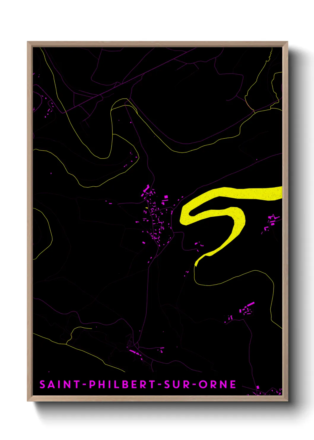 Un poster carteSaint-Philbert-sur-Orne