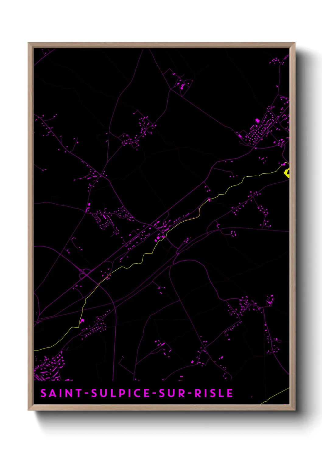 Un poster carteSaint-Sulpice-sur-Risle