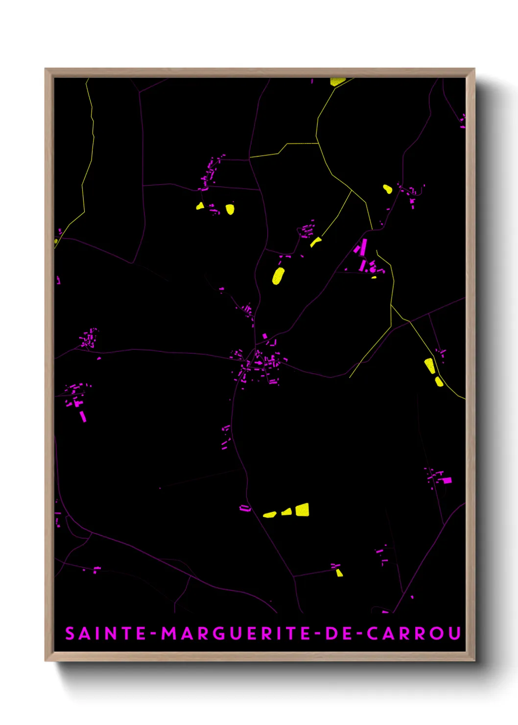 Un poster carteSainte-Marguerite-de-Carrouges