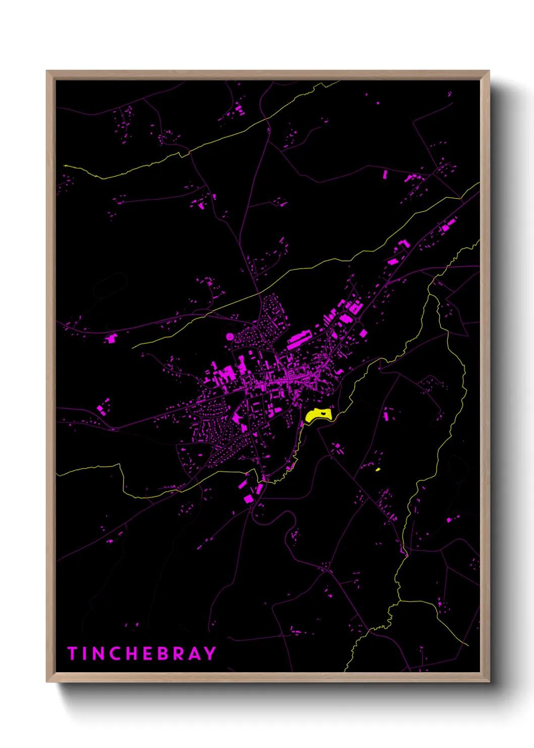 Une affiche de carte sur Tinchebray