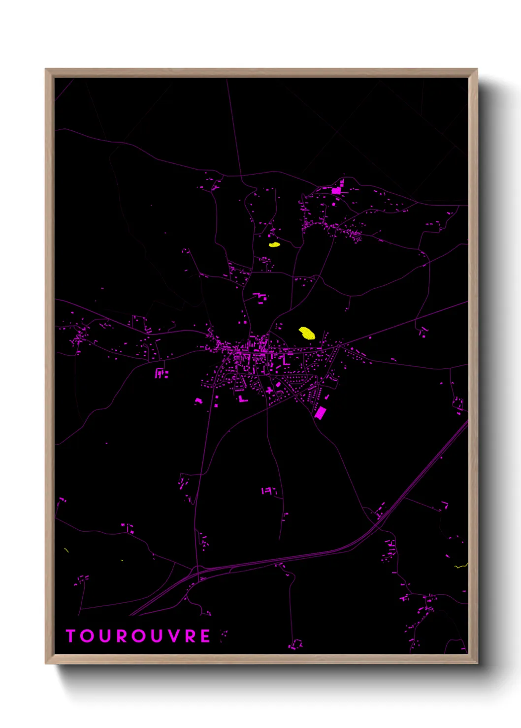 Une affiche de carte sur Tourouvre