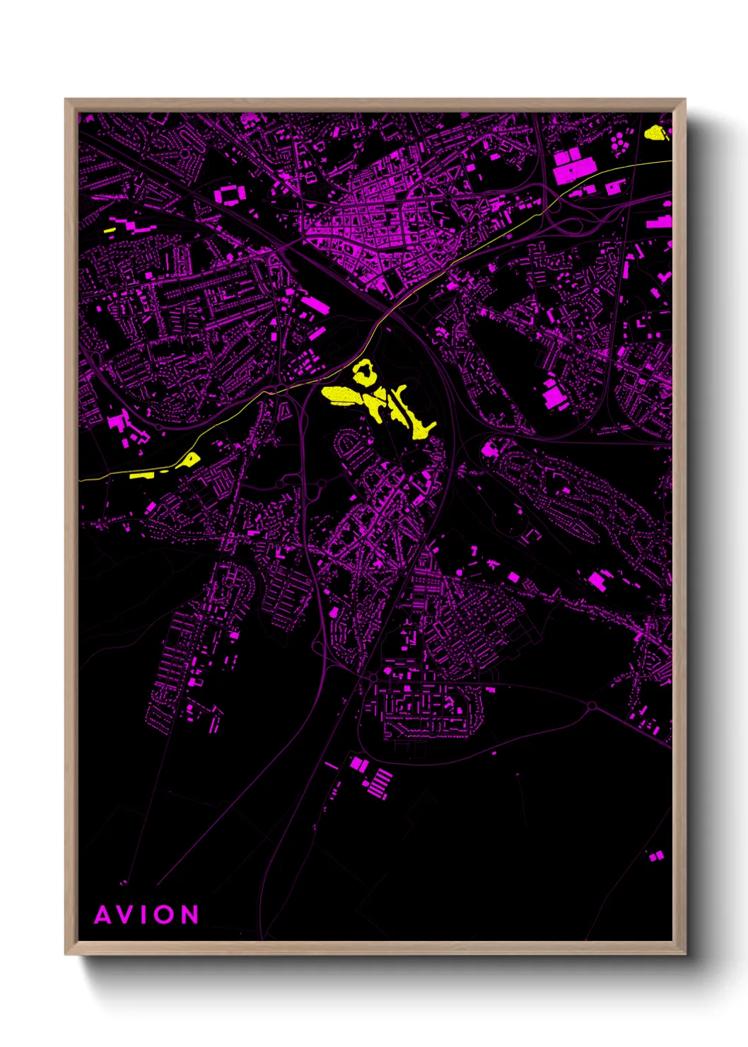 Une affiche de carte sur Avion