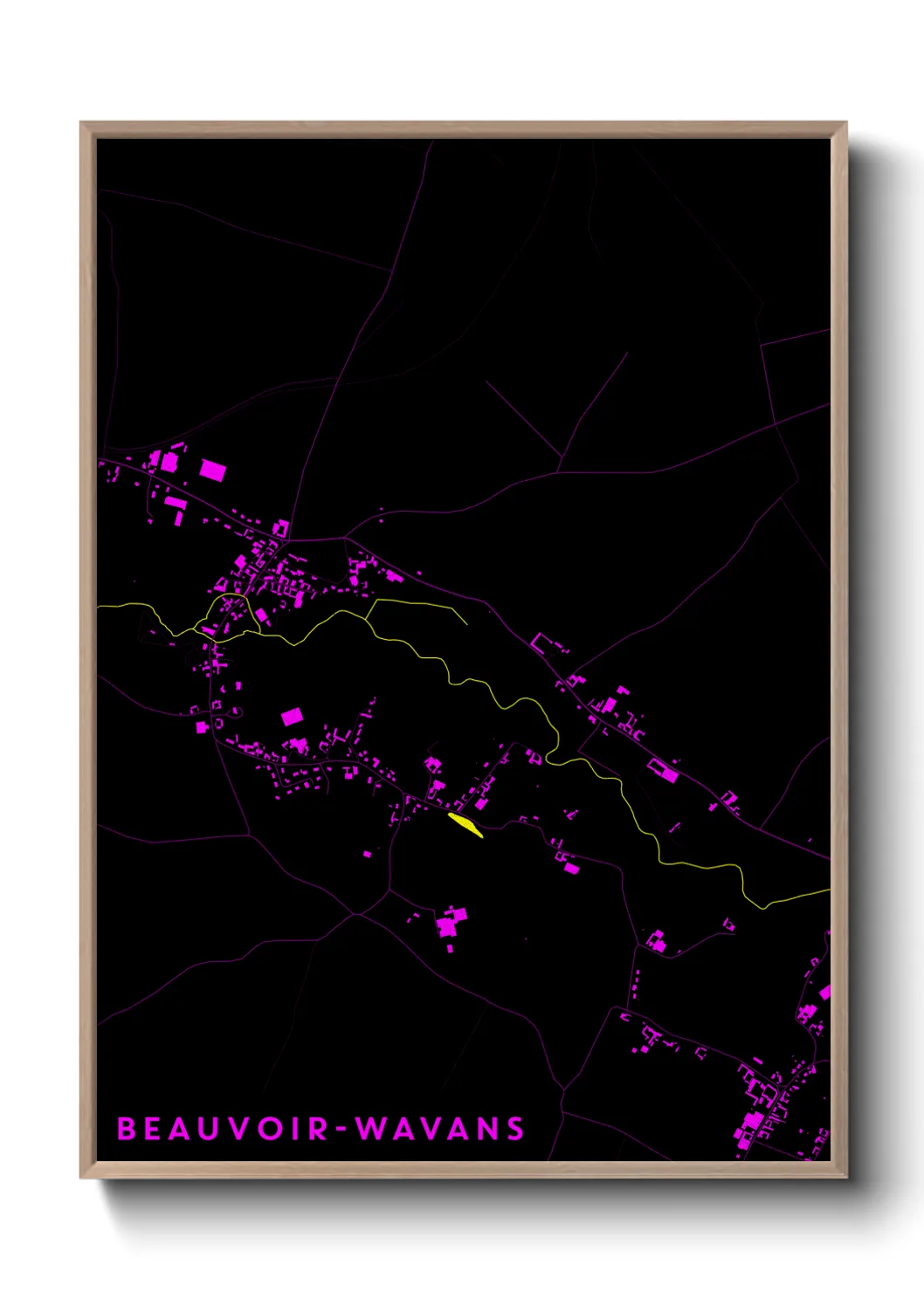 Un poster carteBeauvoir-Wavans