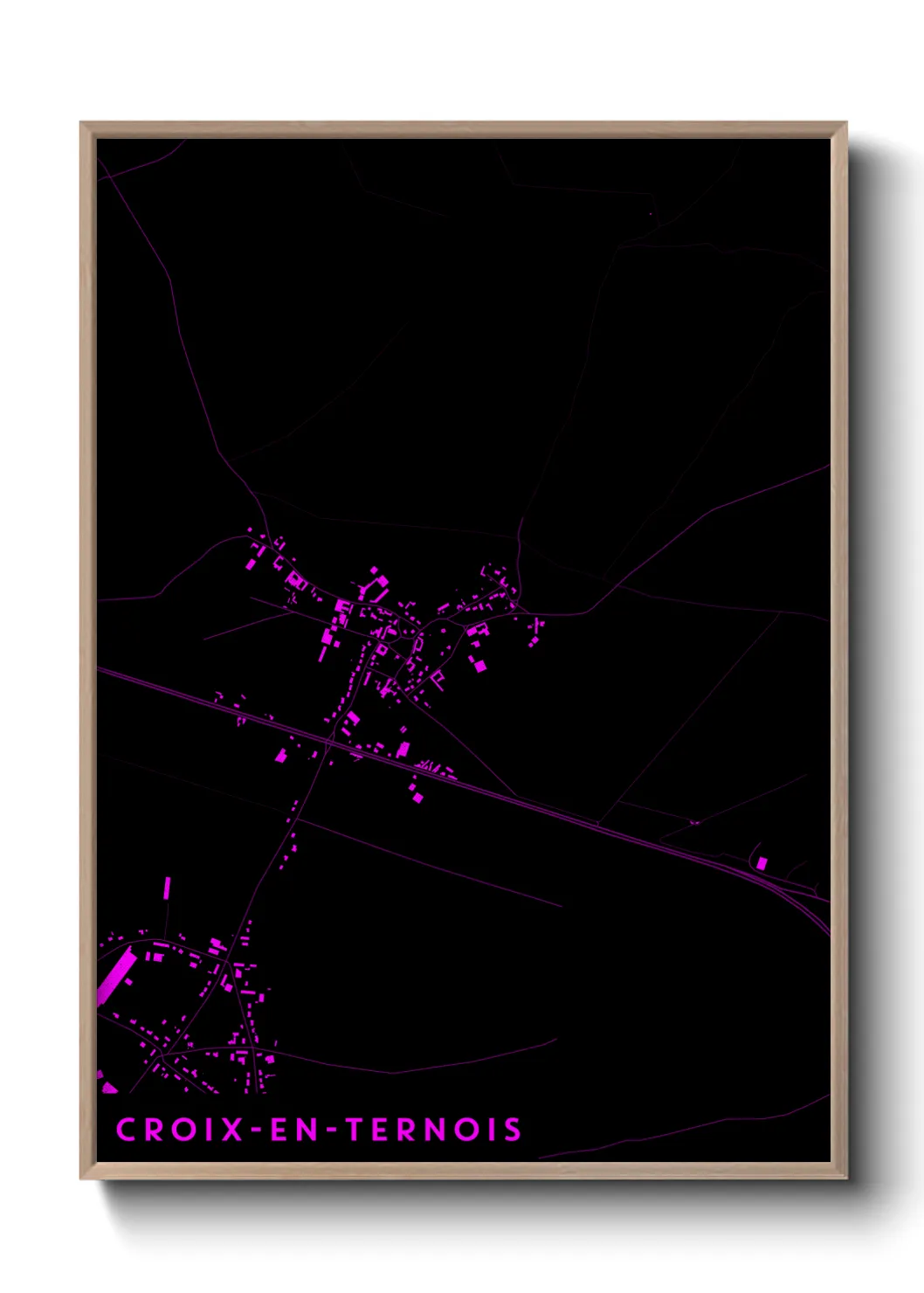 Un poster carteCroix-en-Ternois