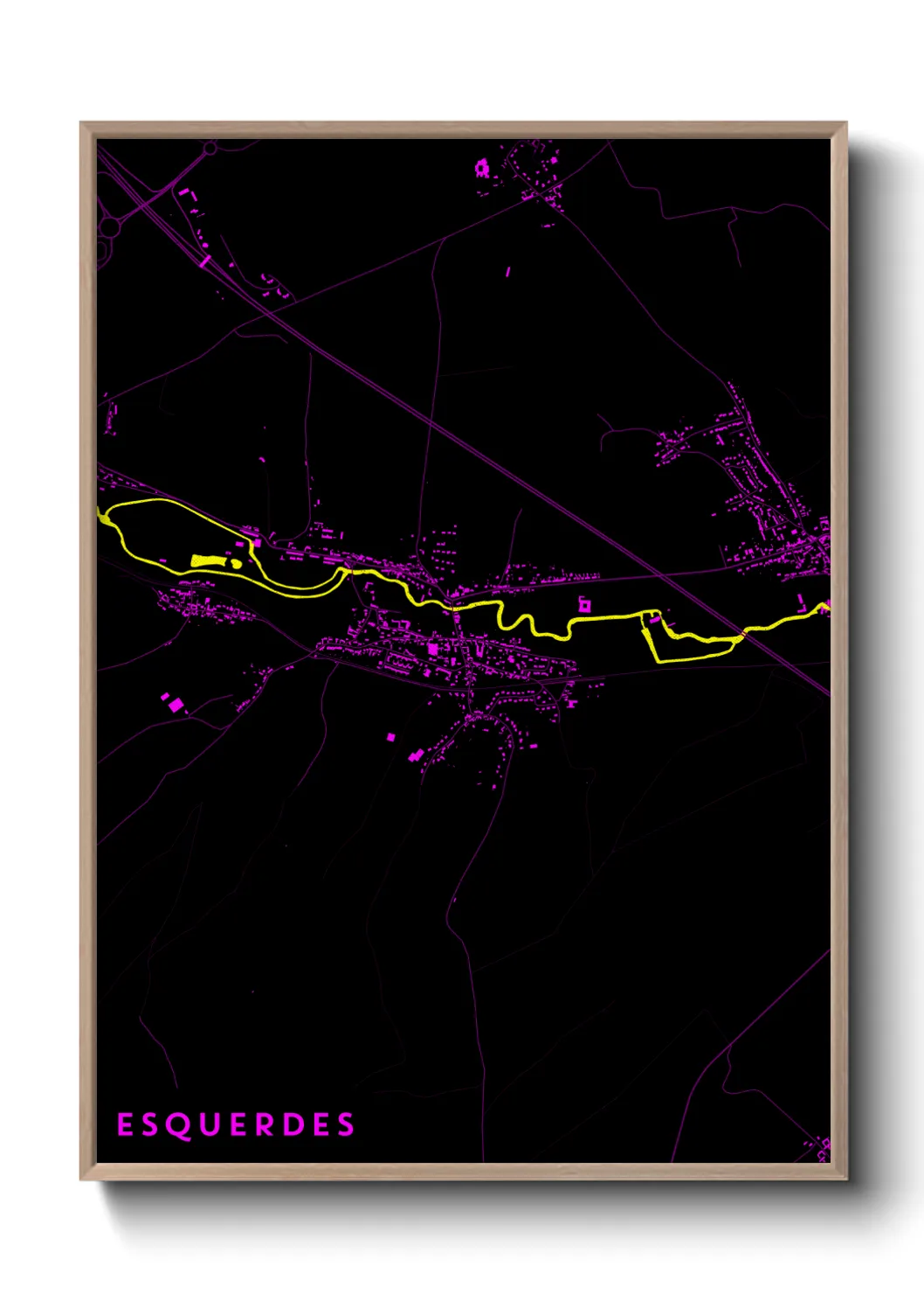 Une affiche de carte sur Esquerdes