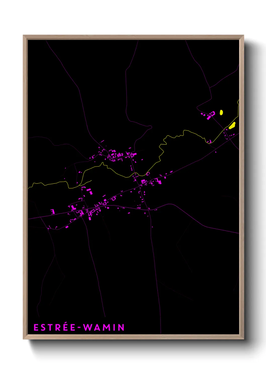 Un poster carteEstrée-Wamin
