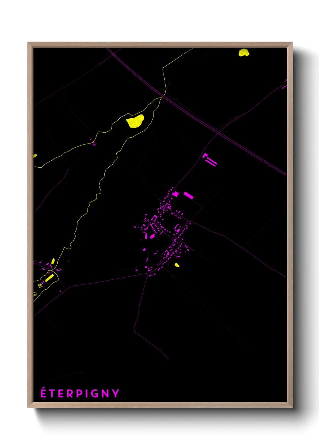 Une affiche de carte sur Éterpigny
