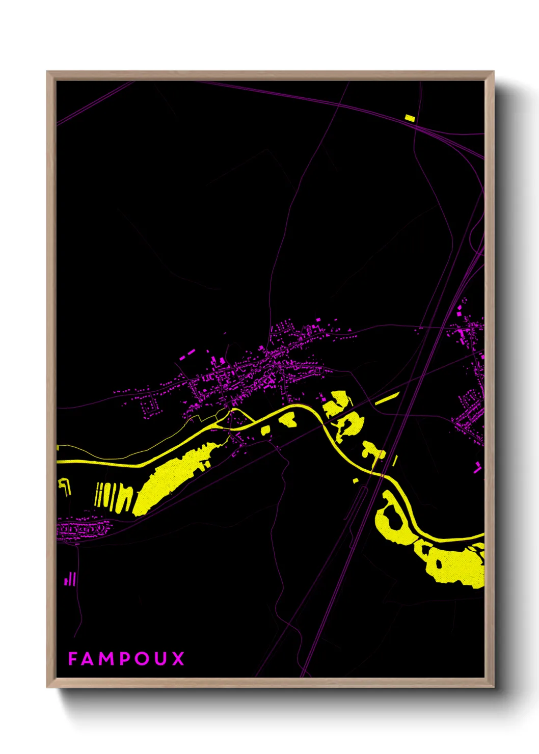 Une affiche de carte sur Fampoux