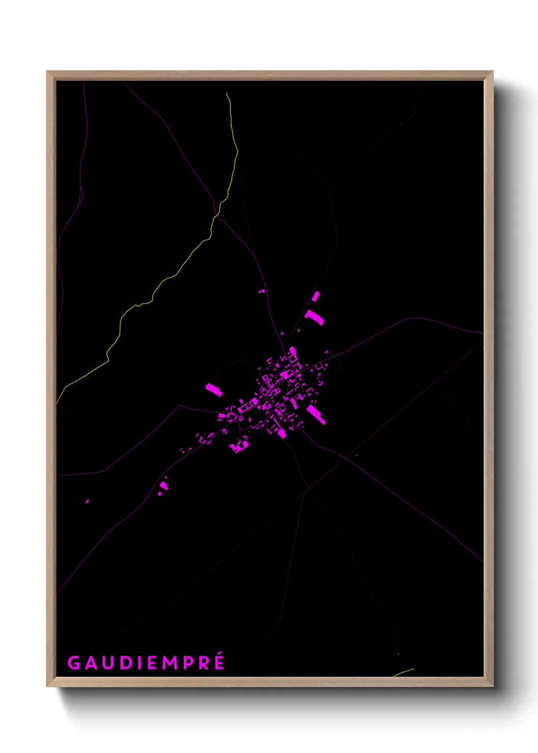 Une affiche de carte sur Gaudiempré