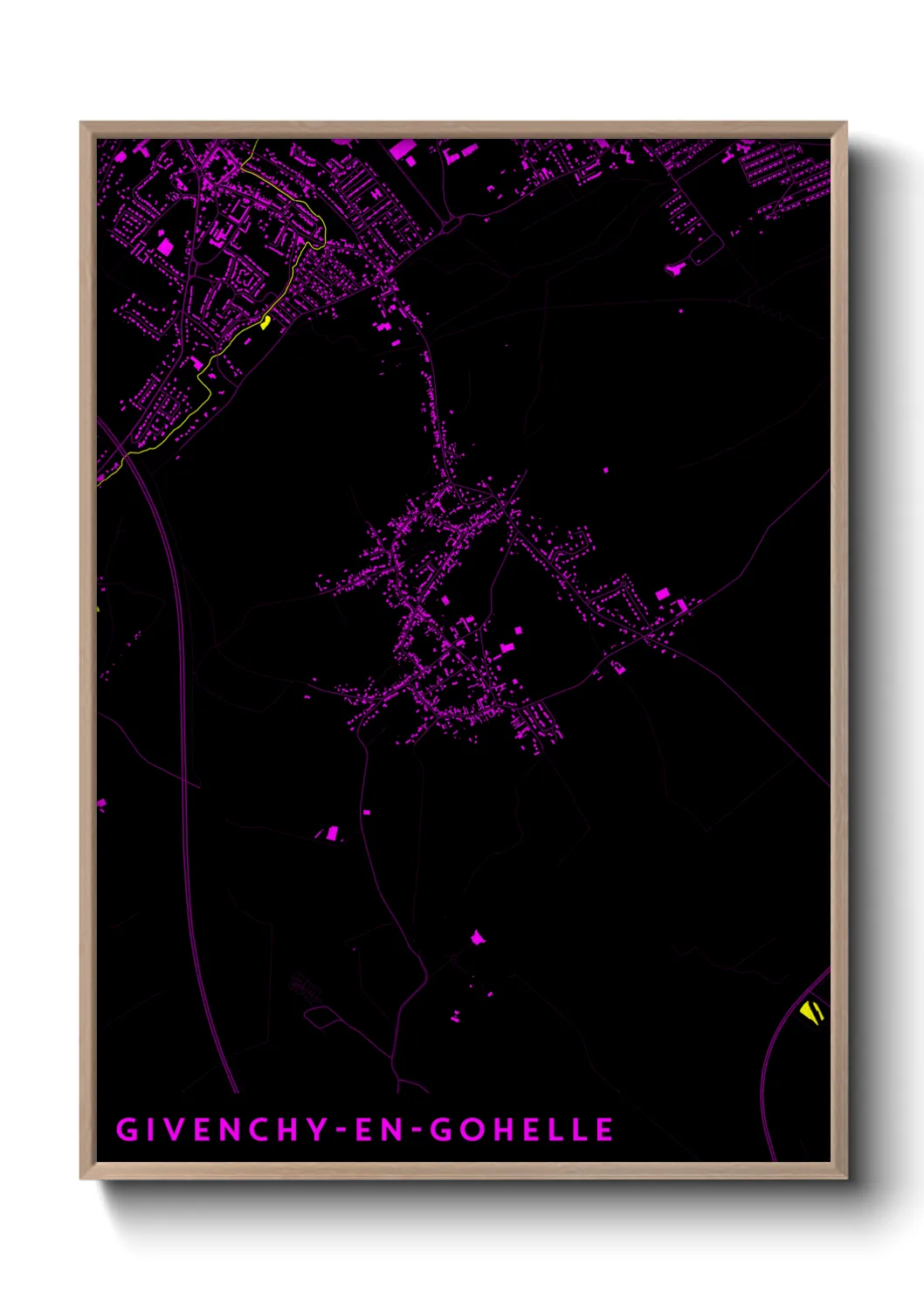 Un poster carteGivenchy-en-Gohelle