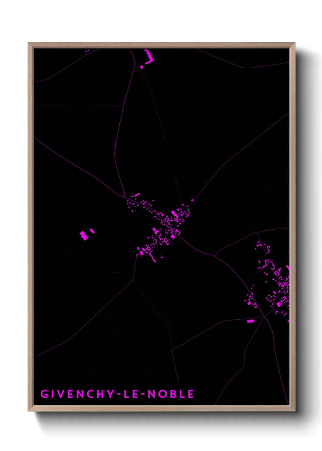 Un poster carteGivenchy-le-Noble