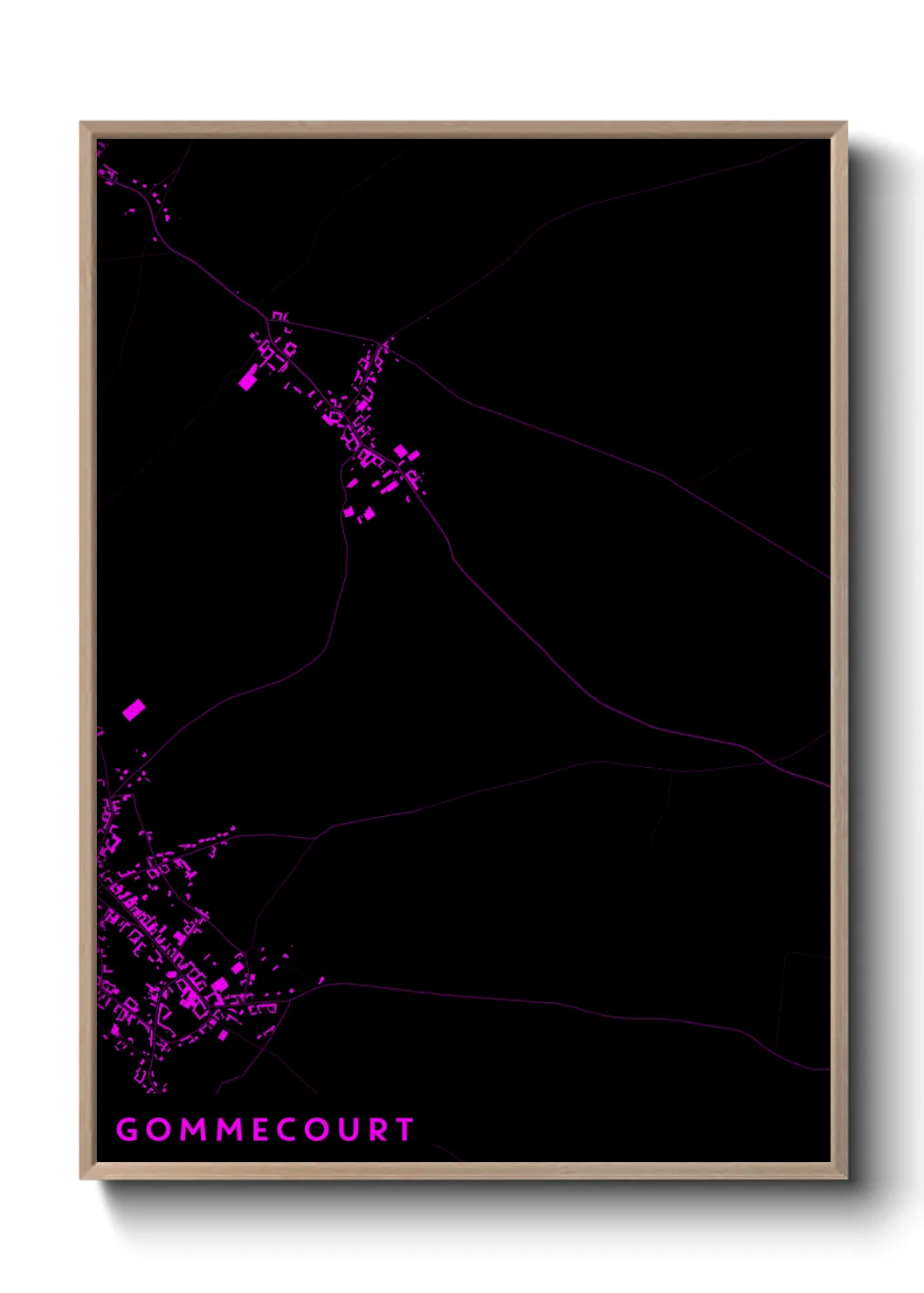 Une affiche de carte sur Gommecourt