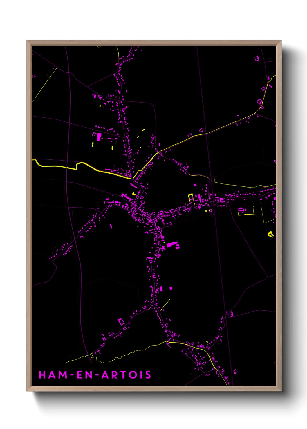 Un poster carteHam-en-Artois